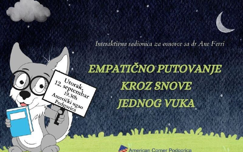 [Photo] Мастер-класс  «Эмпатичное путешествие по мечтам одного волка» в Подгорице