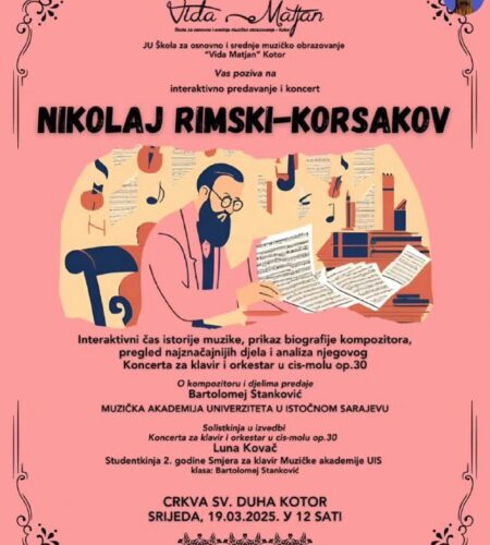 [Photo] Концерт и лекция в Которе В среду, 19 март...