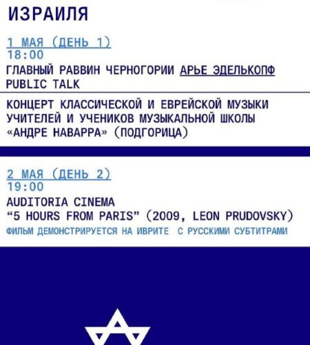 [Photo] Дни культуры Израиля в Будве С 1 по 5 мая ...