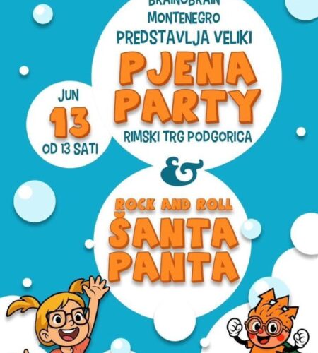 [Photo] Пенная вечеринка для детей в Подгорице В п...