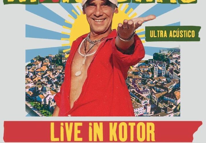 Афиша концерта в Которе с музыкантом, выступление 20 сентября 2025 года на Трг Од Оружя, Черногория.