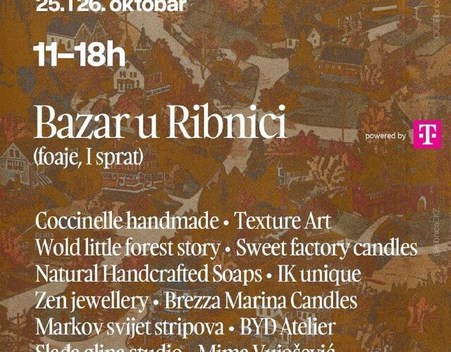 Базар в Рибнице, Подгорица: 25-26 октября, 11-18ч. Продажа изделий хендмейд и ремесленных товаров.