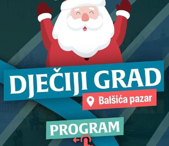 Дед Мороз приглашает на детский фестиваль в Черногории, Бальшича пазар, Цетинье, с 20.12.2025 по 07.01.2026.