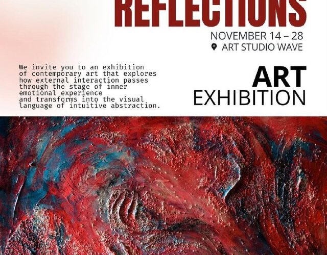 Выставка Отражения Виры Волковой в Черногории: современное искусство, 14-28 ноября, Art Studio Wave.