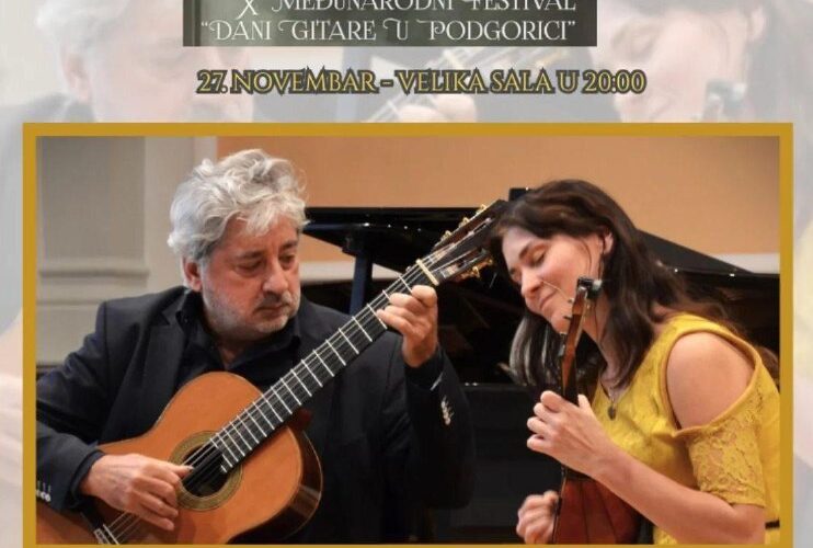 X Международный фестиваль «Дни гитары в Подгорице», 27 ноября, Duo Brillante Corde, 20:00, концерт в Черногории.