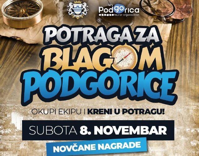 Поиск сокровищ в Подгорице 8 ноября, денежные призы, мероприятие в Черногории, собери команду!