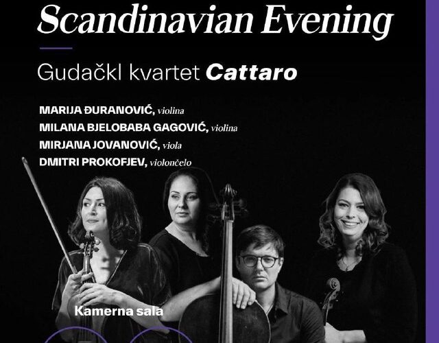 Камерный концерт Скандинавский вечер в Черногории, квартет Cattaro, 2 марта 2026, 20:00.