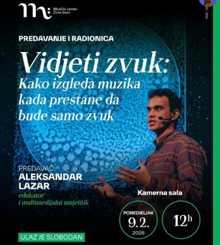 [Photo] Лекция и воркшоп «Увидеть звук» в Подгориц...