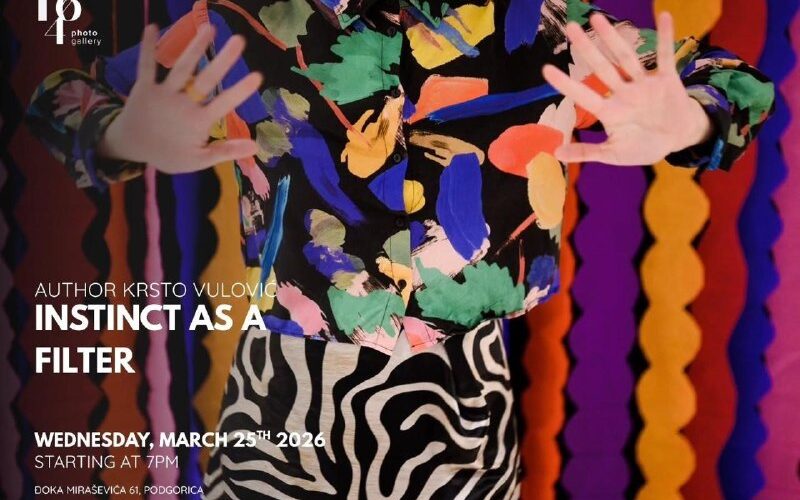 Выставка Крсто Вуловича Инстинкт как фильтр, 25 марта 2026, Подгорица, Черногория.