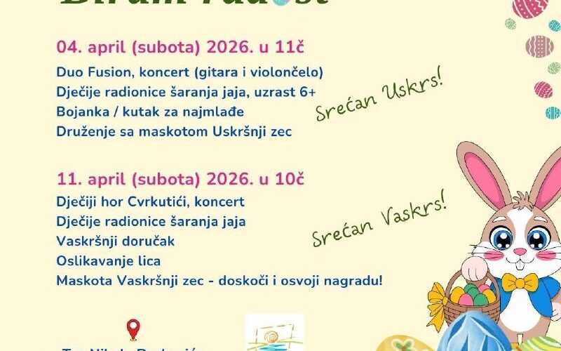 Афиша мероприятий на Пасху 2026 в Черногории: концерты, мастер-классы, детская зона и праздничные завтраки.