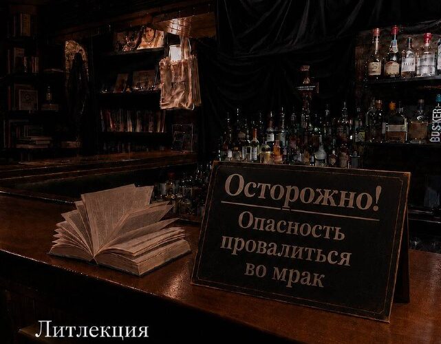 Лекция о книге Шатуны Юрия Мамлеева в Черногории, бар с предупреждающей надписью, 16 июля в 19:00.